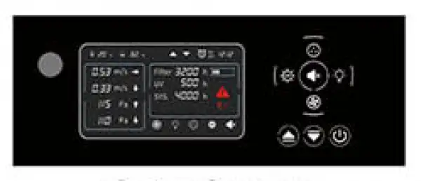 Color Screen, Real-time and clearer display of various values and appointment timing function Class II A2 Biological Safety