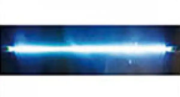 UV Lamp, Emission of 253.7 nanometers for rod for panel support most efficient decontamination. Class II A2 Biological