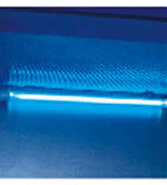 UV Lamp, Emission of 253.7 nanometers for most efficient decontamination. Class II A2 Biological Safety Cabinet