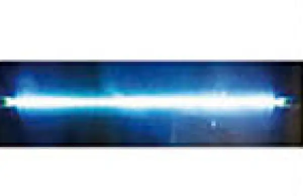 UV Lamp, Emission of 253.7 nanometers for rod for panel support most efficient decontamination . Class II A2 Biological