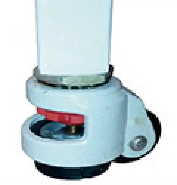Wind Speed Sensor & EC Fan Footmaster Caster, Universal caster with brake and leveling feet. Class II A2 Biological Safety