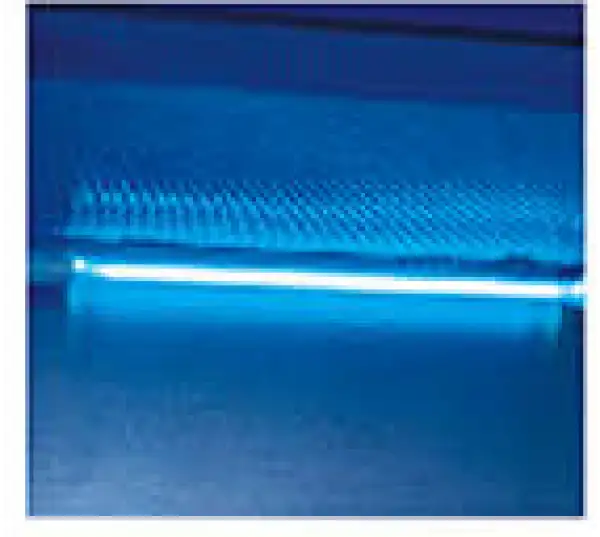 UV Lamp, Emission of 253.7 nanometers for most efficient decontamination. Class II A2 Biological Safety Cabinet