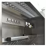 Configuration: UV Light; Fluorescent Light; Adjustable Spotlight; Configuration: UV Light; Fluorescent Light; Adjustable Spotlight; Stainless Steel Hanger; "UV, FAN, LIGHT, PULVERIZER
