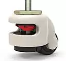 Work Zone Work Zone, Unibody design Footmaster Caster, Universal caster with brake and leveling feet. Class II Biosafety Cabinet