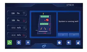 Color Touch Screen Color Touch Screen, Touch operation, real-time clearer display of various values and appointment timing function Class II