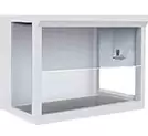 Side Glass Window Side Glass Window, The transparent side glass windows maximize light and visibility inside the cabinet, providing a bright