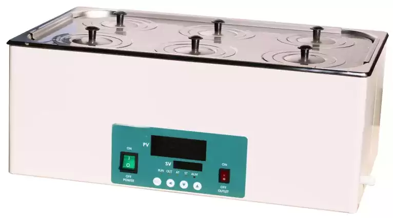 Water Bath 1 row & 2 holes Nature water convection heat transfer Water Bath 1 row & 2 holes Nature water convection heat transfer