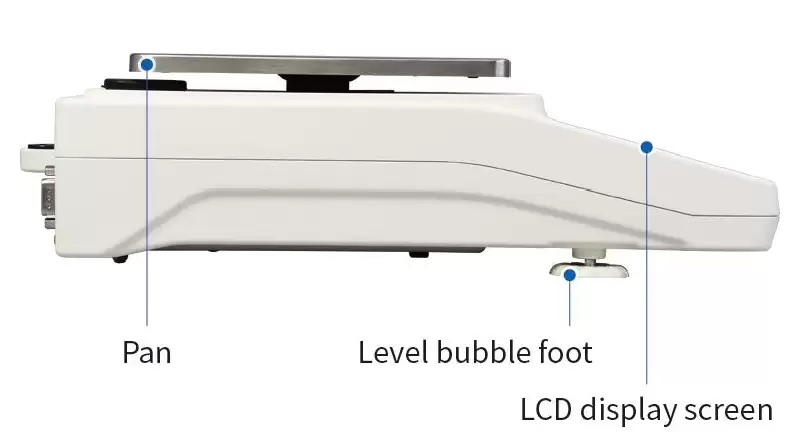 Aluminum shell Unit conversion (g/ct/oz...) LED (Green) / LCD Tare Aluminum shell Unit conversion (g/ct/oz...) LED (Green) / LCD Tare function / Counting Overload alarm / Level indicator