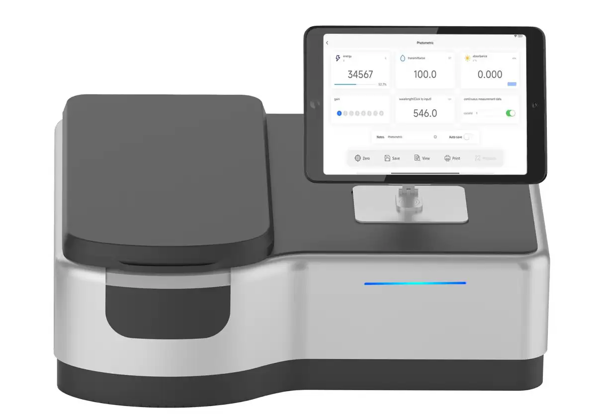 Double Beam UV Visible Spectrophotometer Double Beam Double Beam UV Visible Spectrophotometer Double Beam, Grating 1200 lines/mm 190-1100 nm