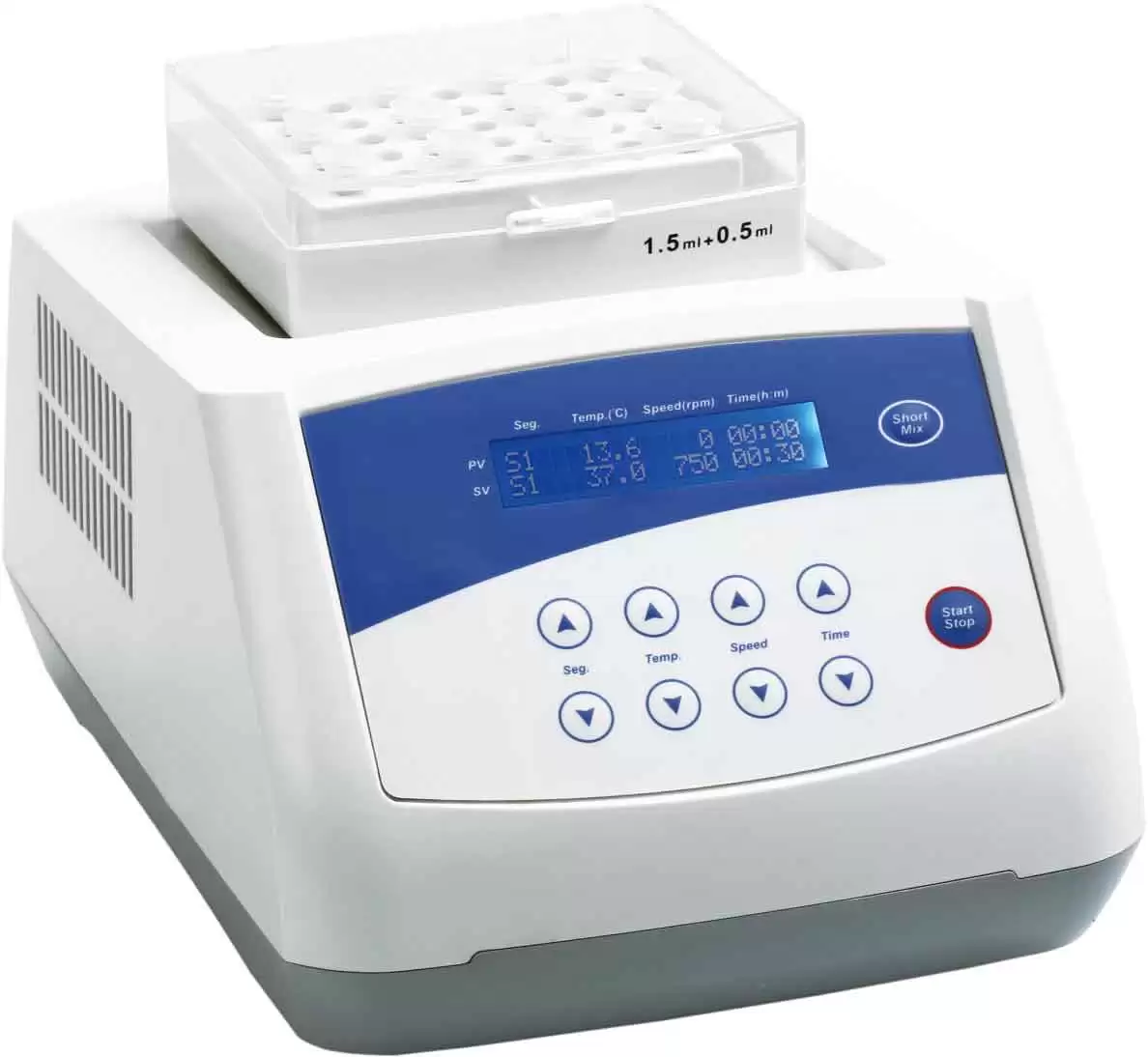 Thermo Shaker Incubator RT+5°C ~ 100°C ≤±0.3°C Thermo Shaker Incubator RT+5°C ~ 100°C ≤±0.3°C