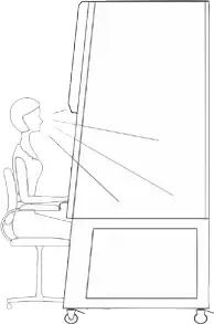 Ergonomic Design • 5°backward-slanted safety grade glass provides more comfortable viewing. • Raised arm rest help prevent