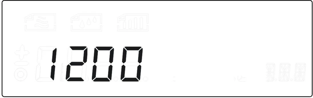 2. Press "O/T" to enter baud rate choosing,it shows " 1200"., Figure 22 BFT-1201 BFT-1202 BFT-1203 BFT-1204 BFT-1205 BFT-1206