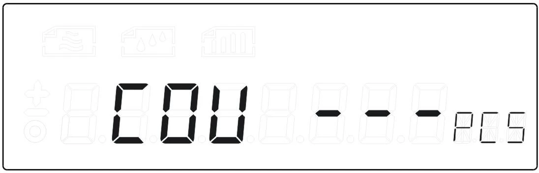 3. Press "UNIT" to choose quantity,and put matched sample quantity,press "O/T" ,it shows;, Figure 14 BFT-1201 BFT-1202