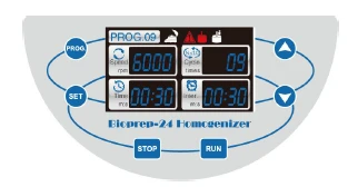 2. Program settings, Figure 8, Press " " and" "simultaneously for more than 3 seconds to switch the linear speed. (Amplitude